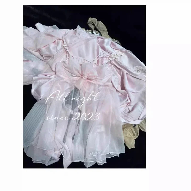 Mesh Backless Nightwear