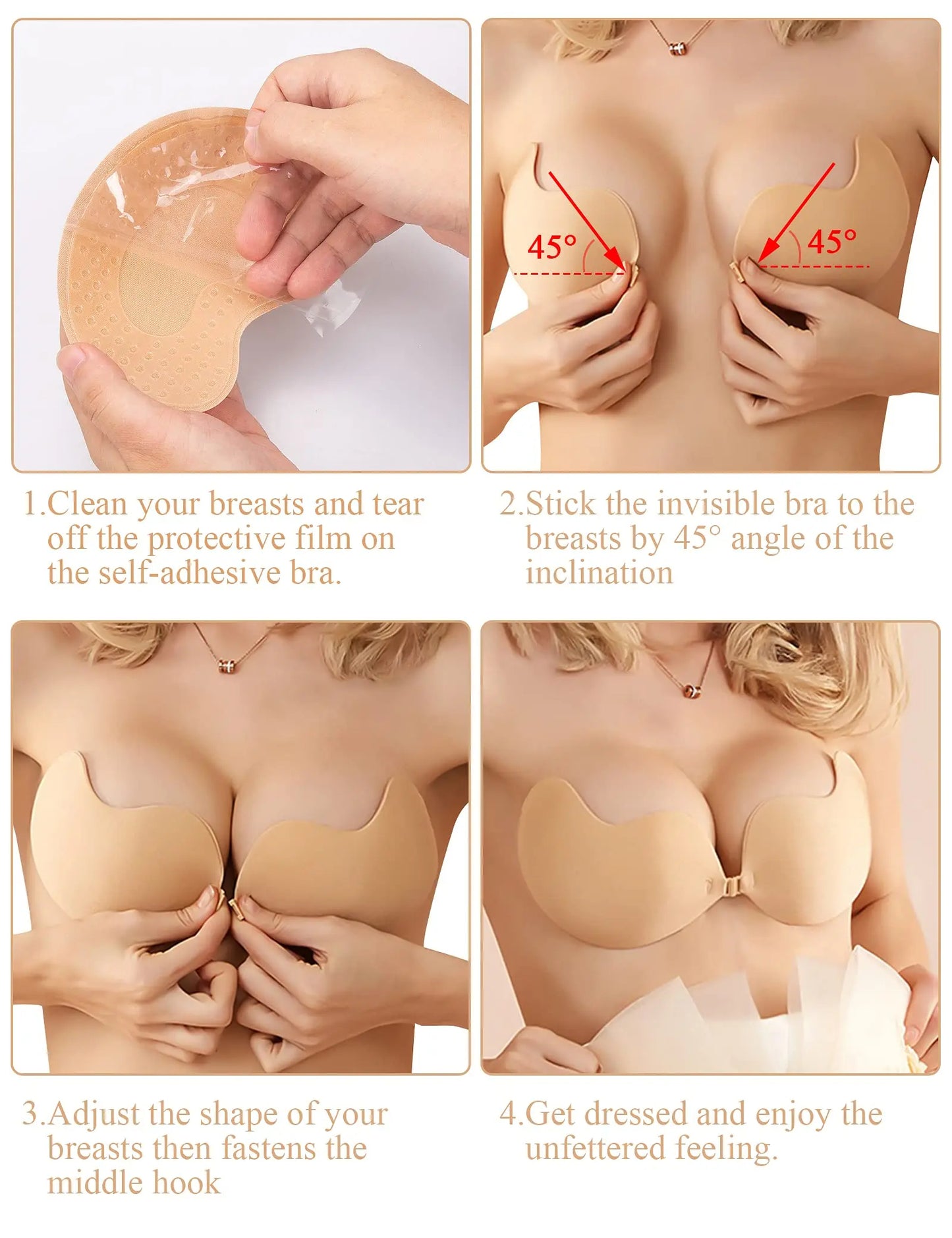 Self Adhesive Invisible Push Up Bra