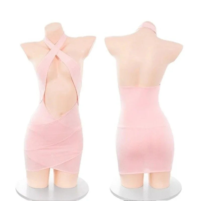 Pink Halter Dress