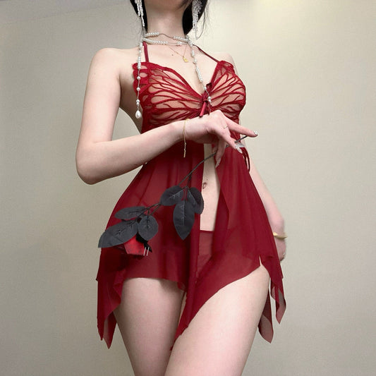 Butterfly Mesh Dress